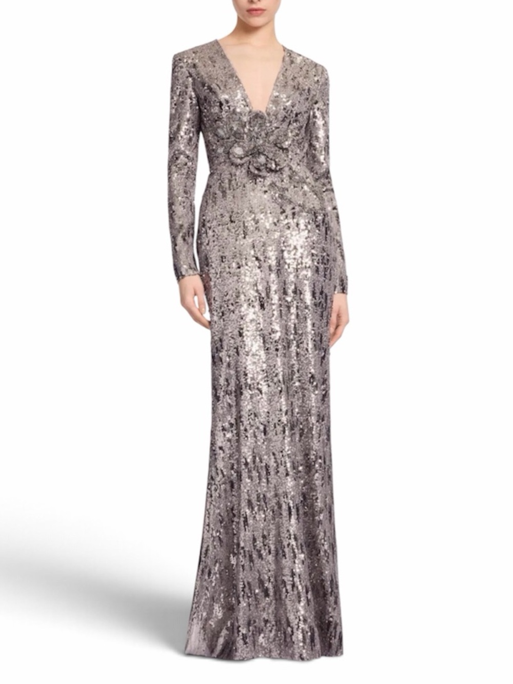 Elie Saab
sequin-embellished open-back maxi dress